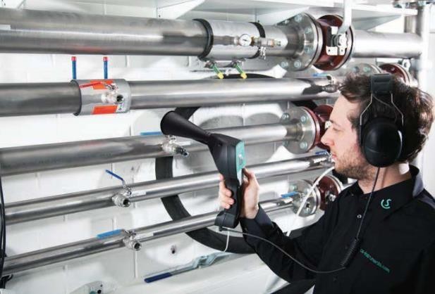 Detección de fugas de gases y  comprimidos